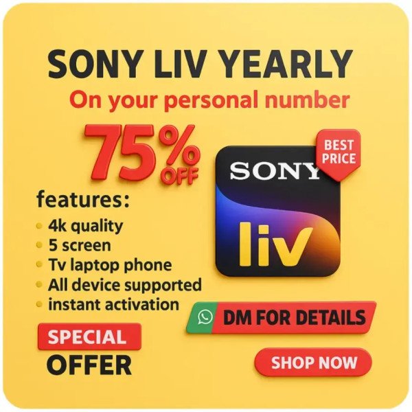 Sony LIV yearly subscription